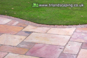 Constructed Patio Paving and Laid New Lawn