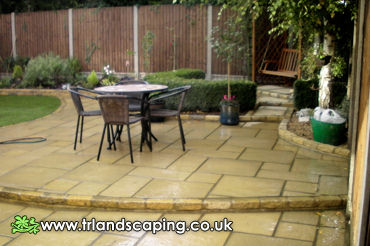 Re-designed Garden, Laid Patio, Paving Area & Wall